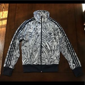 Adidas Print Jacket | Jungle Print | Black & White